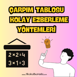 Çarpım Tablosunu En Kolay Ezberleme Yöntemleri İlkokul Burada