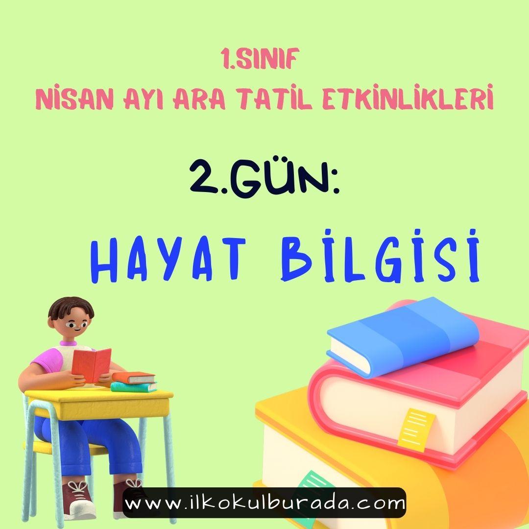 1.Sınıf Ara Tatil Hayat Bilgisi Değerlendirme Sınavı-2.Gün