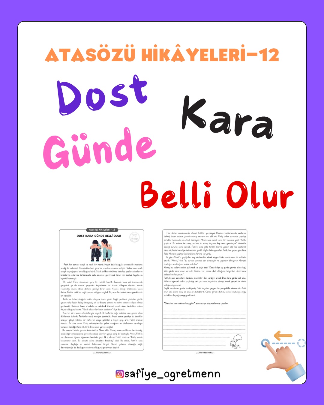 Atasözü Hikâyeleri – Dost Kara Günde Belli Olur