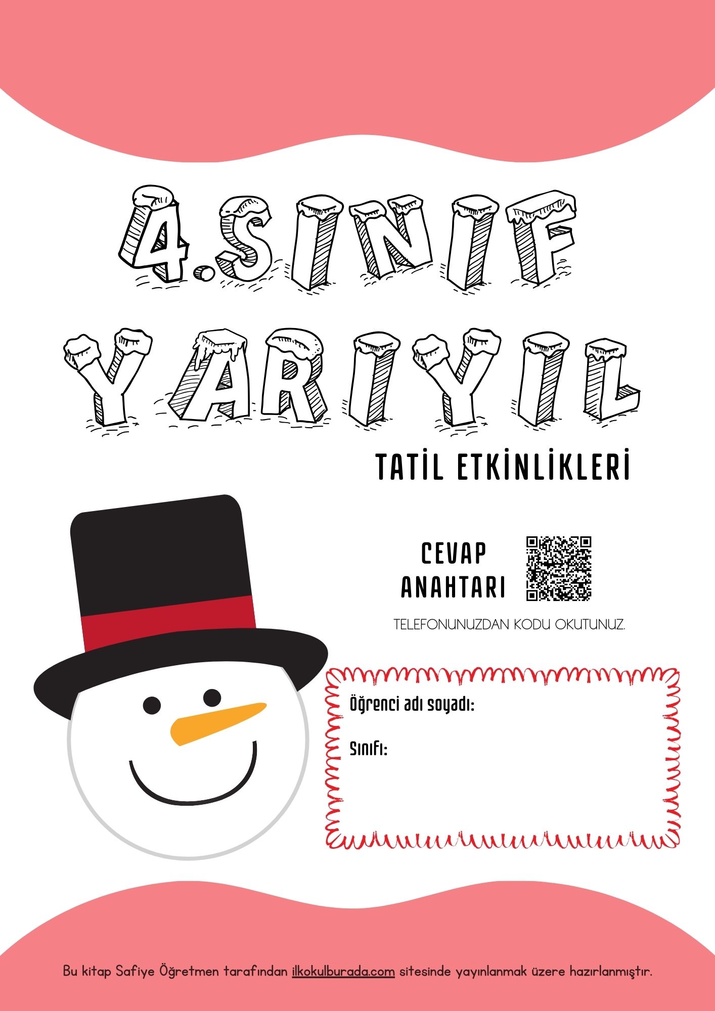 4. Sınıf Yarıyıl Tatil Etkinlikleri- Kış Tatili Kitabı