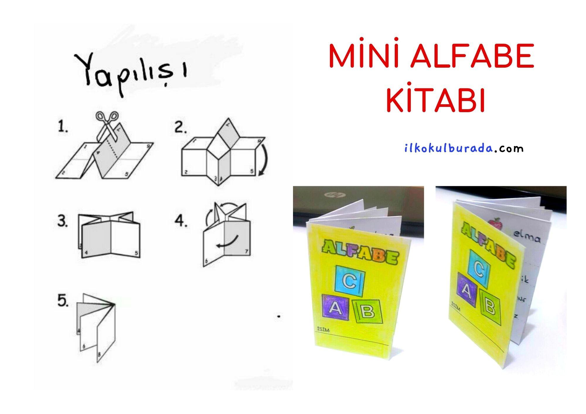Mini Alfabe Kitabı - Origami Kitap Yapımı