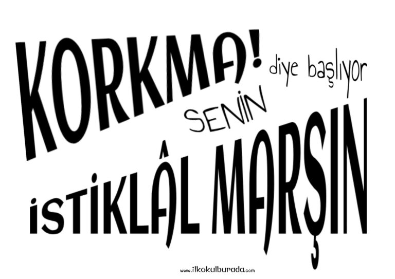 İstiklal Marşı Afiş Çalışmaları