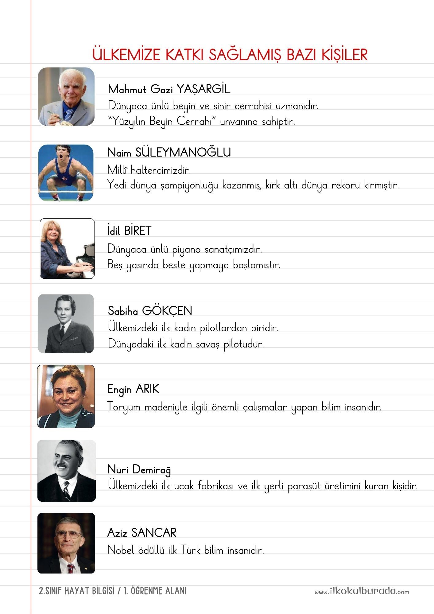2. Sınıf Hayat Bilgisi- Güçlüyüm, Gelişiyorum-2