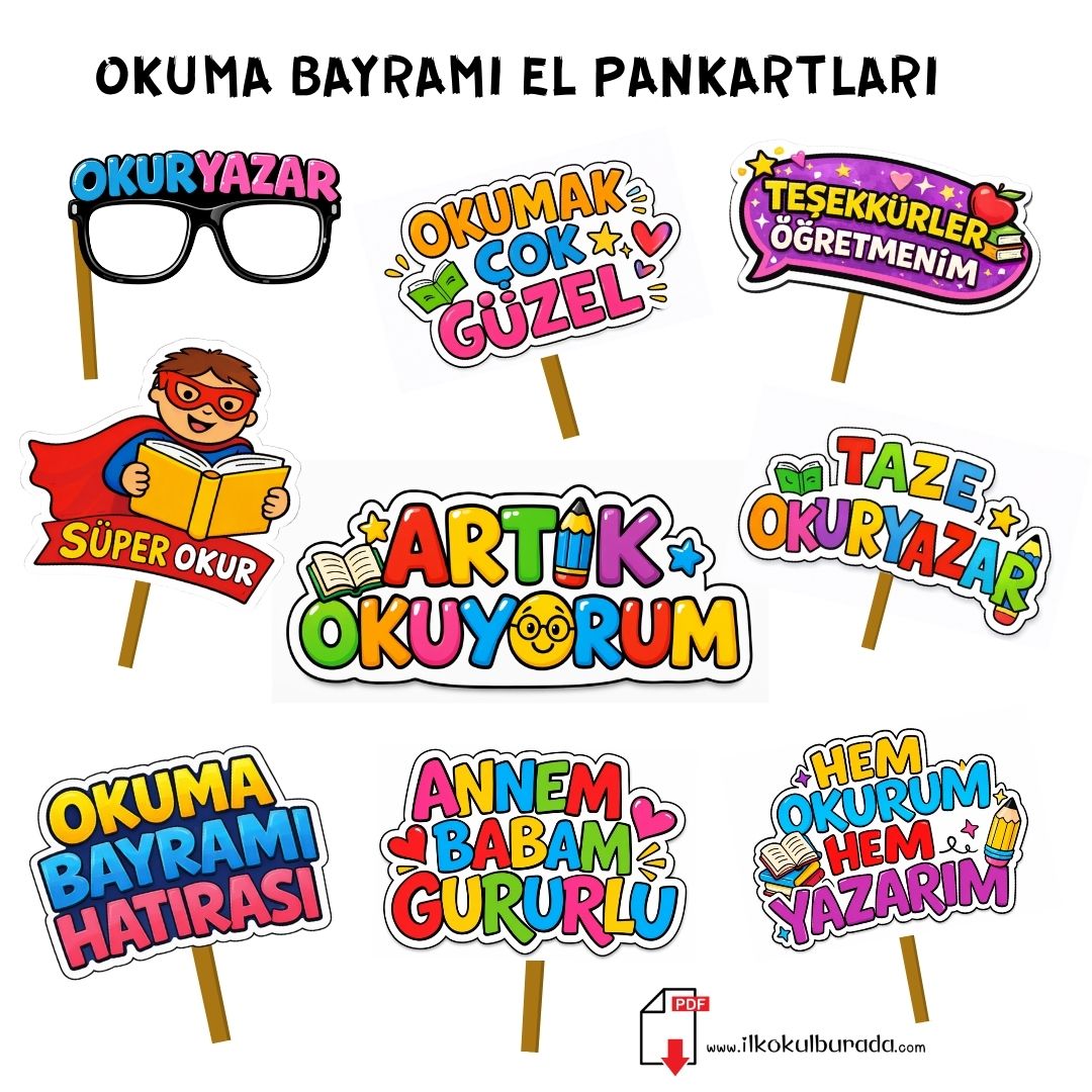 Okuma Bayramı El  Pankartları