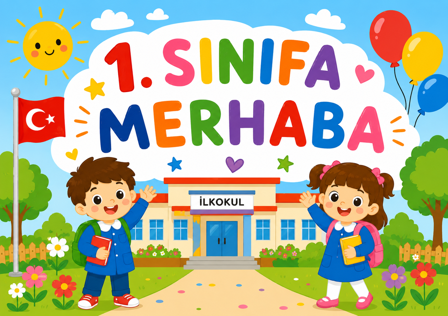 1. Sınıfa Merhaba Posteri-16 sayfa
