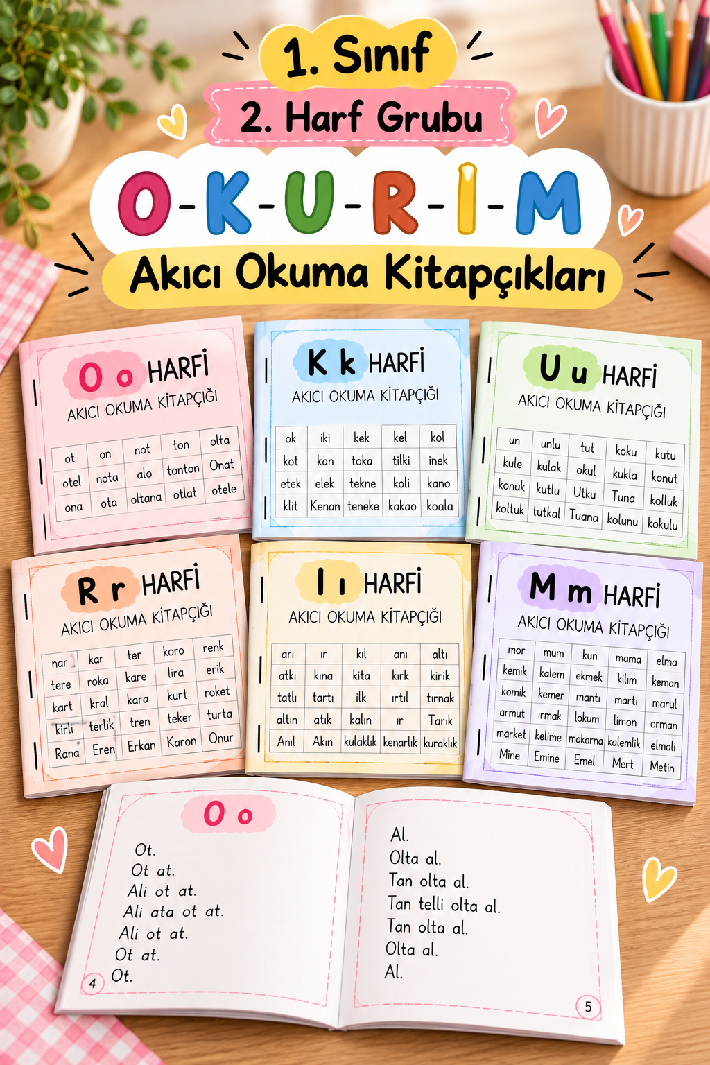 1.SINIF OKURIM HARF GRUBU AKICI OKUMA KİTAPÇIĞI