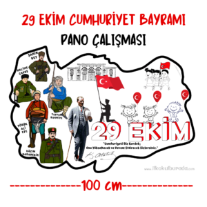 29 Ekim Cumhuriyet Bayramı 16 Sayfalık Renkli Afiş
